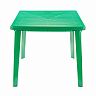 Стол пластиковый квадратный Стандарт Пластик 80x80x71 см зеленый фото