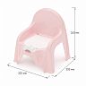 Горшок-стульчик детский Plast Land, розовый фото