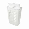 Корзина для белья с поворотной крышкой Бытпласт 430 x 260 x 580 мм, белая фото