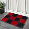 Коврик Vortex Травка, 42 x 56 см, черно-красный фото