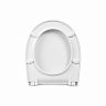 Сиденье для унитаза IDDIS Soft Close 007, 41,5 x 34,2 x 3,8 см, белое фото