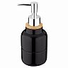 Дозатор для жидкого мыла Leonord Barcelona, керамика, черный фото