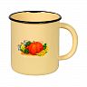 Кружка эмалированная СтальЭмаль, 1 л, с декором фото
