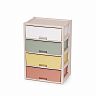 Комод четырехсекционный Альтернатива Колорит, 56 x 39 x 81 см, цветной фото