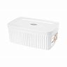 Лоток с крышкой Econova Velvet, 230 x 150 x 90 мм, 2,5 л, белый фото