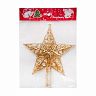 Верхушка на елку Звезда, 17,8 x 15,5 см, золото фото