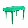Стол пластиковый овальный Стандарт Пластик 140 x 80 x 71 см зеленый фото