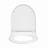 Сиденье для унитаза IDDIS Soft Close 006, 40,5 x 35 x 3,8 см, белое фото