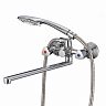 Смеситель для ванны с душем Milardo Tring, с длинным изливом, хром фото