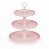Фруктовница Альтернатива Феерия, 3 яруса, розовая фото