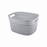 Корзина универсальная Plast Team Oslo, 266 x 221 x 151 мм, серый шторм фото