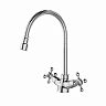 Смеситель для кухни Milardo Duplex, с гибким изливом, хром фото