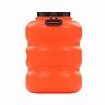 Канистра-бочка пластиковая Альтернатива Байкал, с крышкой и ручками, 50 л, оранжево-серая фото