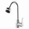 Смеситель для кухни PLStart PL4302, с гибким изливом, хром фото