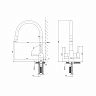 Смеситель для кухни Lemark Comfort LM3075BN-Silver, с гибким изливом и подключением к фильтру фото