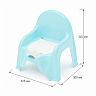 Горшок-стульчик детский Plast Land, голубой фото