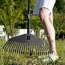Грабли веерные Plantic by Fiskars Solid M, с алюминиевым черенком, 23 зуба, 1670 мм фото