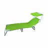 Шезлонг пляжный складной Ecos PL-02, 185 x 55 x 24 см зеленый фото