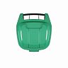 Бак для мусора Альтернатива, на колесах, 65 л, черно-зеленый фото