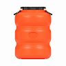 Канистра-бочка пластиковая Альтернатива Байкал, с крышкой и ручками, 50 л, оранжево-серая фото
