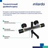 Душевая система с тропическим душем Milardo Ideal Spa ILSBLTHM06, черная матовая фото