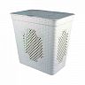 Корзина для белья Альтернатива Плетенка Люкс, 85 л, слоновая кость фото