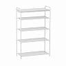 Подставка для обуви ЗМИ Верона 25, 5-ти полочная, 30 x 65 x 95 см, белая фото