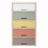 Комод пятисекционный Альтернатива Колорит, 56 x 39 x 100 см, цветной фото
