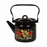Чайник эмалированный СтальЭмаль, 2 л, с декором фото