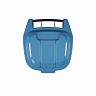 Бак для мусора Альтернатива, на колесах, 65 л, черно-синий фото