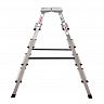 Стремянка двухсторонняя Новая высота NV 2120, алюминиевая, 2 x 5 ступеней, 3,1 м фото