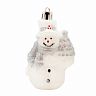 Набор елочных украшений Снеговики, 8,2 x 5,3 см, 3 шт, белый фото