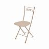 Стул складной Nika Ника 1, сиденье 39,5 x 40 см, слоновая кость/бежевый металлик фото