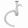 Сифон бутылочный Orio Е-40051, 1 1/2" x 40 мм, с отводом и гофротрубой фото