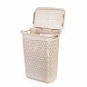 Корзина для белья Альтернатива Элемент, прямоугольная, 30 л, бежевая фото