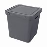 Ящик универсальный с крышкой Econova Luxe, 286 x 286 x 286 мм, 18 л, серый фото