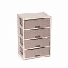 Комод четырехсекционный Альтернатива Колорит, 56 x 39 x 81 см, бежевый фото