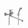 Смеситель для ванны с душем Milardo Simp SIMSB02M10, с длинным изливом, однорычажный, хром фото