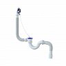 Сифон для ванн Unicorn S32, с переливом, с гофротрубой 400 мм фото