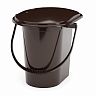 Ведро-туалет Альтернатива, 17 л, коричневый фото