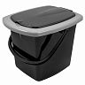 Ведро-туалет Plast Team, 16 л, черный фото
