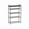 Подставка для обуви ЗМИ Верона 25, 5-ти полочная, 30 x 65 x 95 см, черная фото