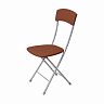 Стул складной Nika Ника 2, сиденье 39,5 x 40 см, коричневый/серый фото