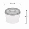Контейнер для СВЧ Альтернатива с завинчивающейся крышкой, круглый, 0,7 л фото