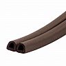 Уплотнитель D-профиль Tech-Top, 9 x 8 мм, бухта 100 м, коричневый фото