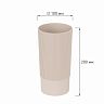 Ваза для цветов под срезку Альтернатива Версаль, пластиковая, 20 см, бежевый фото