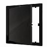 Люк-дверца ревизионная Evecs L1515N black, пластик, нажимная, с фланцем 150 x 150 мм, 172 x 172 мм фото
