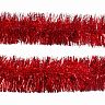 Мишура, 5 x 200 см, красная фото