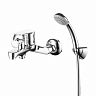 Смеситель для ванны с душем Milardo Horizont HORSB02M02, однорычажный, хром фото