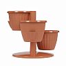 Горшок для цветов Альтернатива Каскад, 0,7 л, терракотовый фото